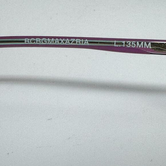 BCBGMAXAZRIA Marina Plum Laminate 49/18/135 Eyeglass Frame H17621 - Picture 5 of 9